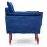 На фото вид сбоку кресла REZZO HALMAR (темно-синий)