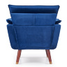 На фото вид сзади кресла REZZO HALMAR (темно-синий)