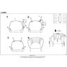 На фото инструкция по сборке кресла LUSSO HALMAR (серый)