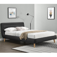 Кровать ELANDA HALMAR 160 (темно-серый)