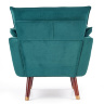 На фото вид сзади кресла REZZO HALMAR (темно-зеленый)
