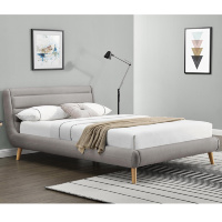 Кровать ELANDA HALMAR 160 (светло-серый)
