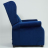 На фото вид сбоку раскладного кресла AGUSTIN 2 HALMAR (синий)