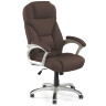 Кресло офисное DESMOND HALMAR с обивкой из экокожи темно-коричневого цвета