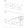 Инструкция по сборке навесной ТВ тумбы LIVO RTV-160W HALMAR (стр. 5/6)