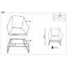 На фото инструкция по сборке кресла SOFT HALMAR