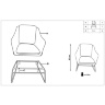 На фото инструкция по сборке кресла SOFT 2 HALMAR