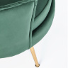 На фото вид сверху ножки кресла ALMOND HALMAR (зеленый)