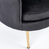 На фото вид спереди ножки кресла ALMOND HALMAR (черный)
