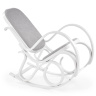 Фото кресла-качалки MAX BIS PLUS HALMAR из натурального гнутого дерева белого цвета