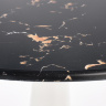 На фото вид сбоку столешницы журнального стола PATRIZIA HALMAR (черный мрамор)
