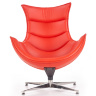На фото вид спереди кресла LUXOR HALMAR красный