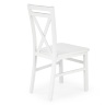 Деревянный стул DARIUSZ 2 HALMAR белого цвета - вид сзади