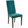 На фото деревʼяний стілець DIEGO 2 HALMAR (чорний / зелений)