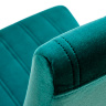На фото тканина деревʼяного стільця DIEGO 2 HALMAR (чорний / зелений)