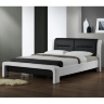 Фото кровати CASSANDRA HALMAR 120 см с черно-белой обивкой