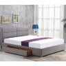 Кровать MERIDA HALMAR 160 (светло-серый)