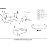 На фото инструкция по сборке дивана ARMANDO HALMAR (серый)