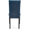 На фото вигляд ззаду деревʼяного стільця DIEGO 2 HALMAR (чорний / синій)