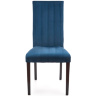 На фото вигляд спереду деревʼяного стільця DIEGO 2 HALMAR (чорний / синій)