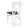 Деревянный стул DARIUSZ 2 HALMAR цвета белый-орех - вид сзади