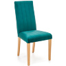 На фото деревʼяний стілець DIEGO 3 HALMAR (дуб медовий / зелений)