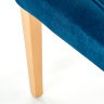 На фото ніжка деревʼяного стільця DIEGO 3 HALMAR (дуб медовий / синій)