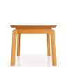 На фото вид сбоку деревянного  обеденного стола ROIS HALMAR