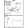 На фото инструкция по сборке стола ROIS HALMAR (стр. 1/5)