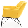 На фото вид сбоку кресла BELTON HALMAR (желтый)
