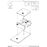 На фото инструкция по сборке столика COMBO HALMAR дуб сонома (стр. 4/7)