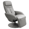 Фото кресла OPTIMA HALMAR с обивкой из экокожи серого цвета