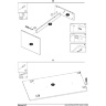 На фото инструкция по сборке столика COMBO HALMAR дуб сонома / белый (стр. 6/7)
