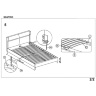 На фото инструкция по сборке кровати SANTINO HALMAR 160 (стр. 2/2)