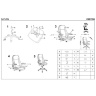 Инструкция по сборке офисного кресла SATURN HALMAR (белый)