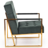 На фото вид сбоку кресла PRIUS HALMAR (зеленый)
