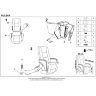 На фото инструкция по сборке  кресла PULSAR 2 HALMAR (бежевый)