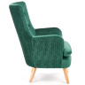 На фото вид сбоку кресла RAVEL HALMAR (зеленый)
