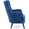На фото вид сбоку кресла RAVEL HALMAR (синий)