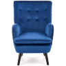 На фото вид спереди кресла RAVEL HALMAR (синий)
