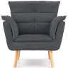 На фото вид спереди кресла REZZO HALMAR (серый)