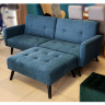 Фото раскладного углового дивана CORNER HALMAR (синий) в интерьере