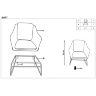 На фото инструкция по сборке кресла SOFT 3 HALMAR (синий)