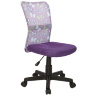 Кресло детское DINGO HALMAR с обивкой из ткани и сетки фиолетового цвета